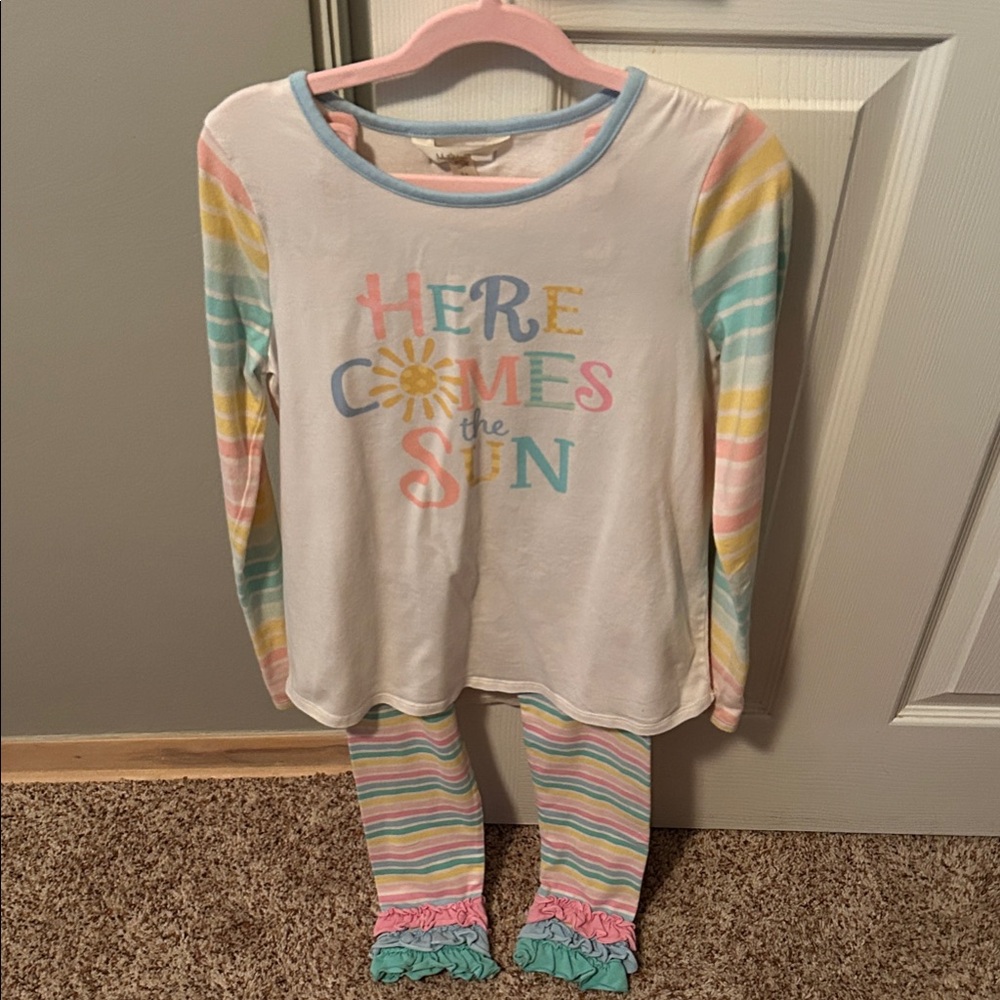Euc! Matilda Jane - Pastel Striped Kids Pajama Set